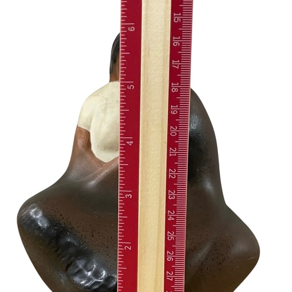 Vintage Eduardo Vega Red Clay Native American Woman Southwestern Ceramic 6” - Picture 6 of 9